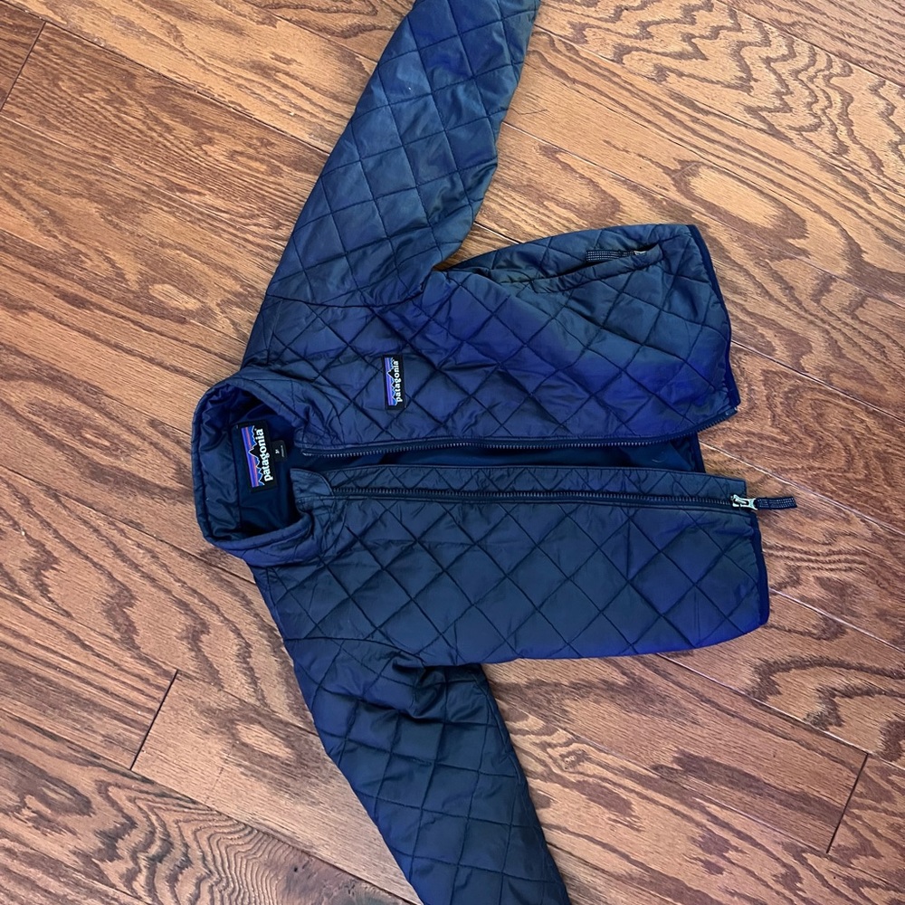 Patagonia Kids Quilted Jacket - Navy Blue